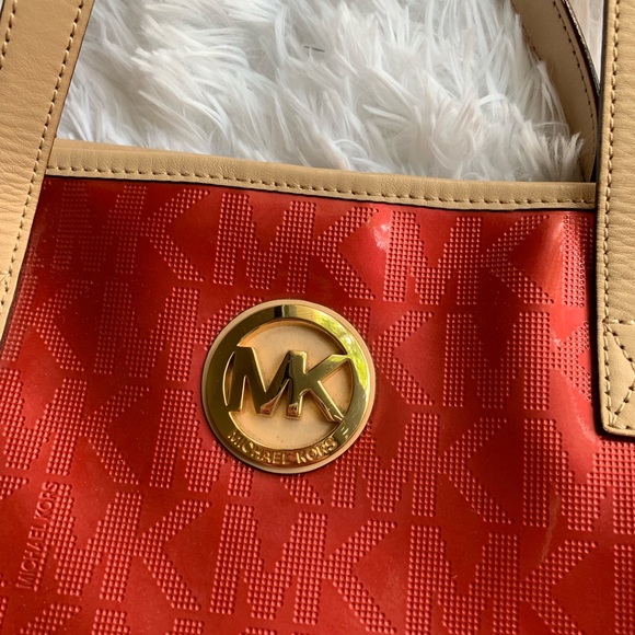 Red Michael Kors Tote - Picture 3 of 8